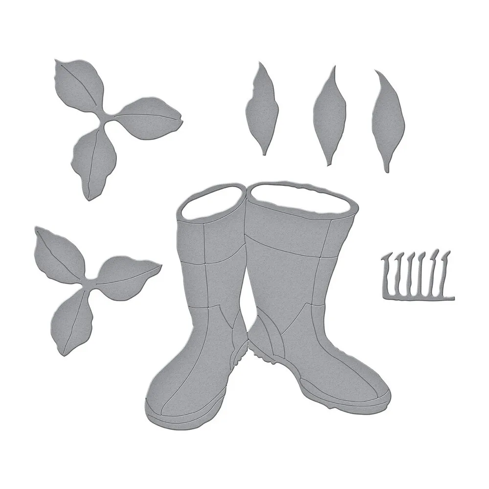 

Oriental Lily and Wellies Etched Dies Metal Die Cutting 2021 New Die Molds Scrapbooking Paper Making Cuts Crafts Big Dies