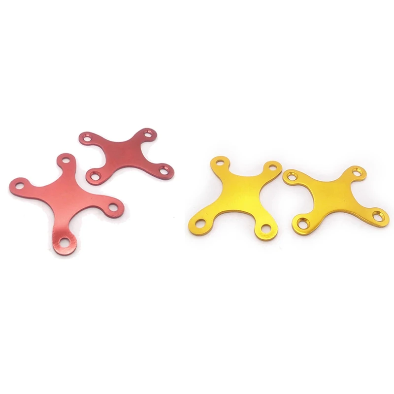 

4 Pcs Protective Gaskets Longboard Hardware Deck Accessories Pads Screw Pads Round Edge Parts,2 Pcs Golden & 2 Pcs Red