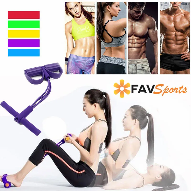 FAVSPORTS 4 пробки Fitnessr Резистентные ленты для мужчин и женщин Натяжная веревка