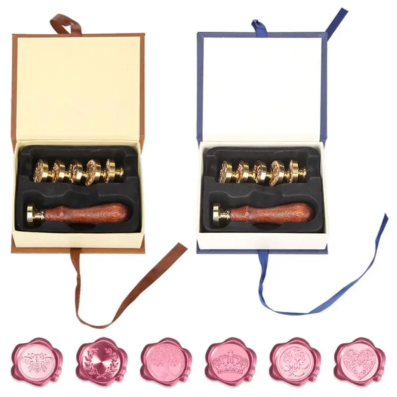 Ретро Европейский цветок огненный штамп для росписи восковая уплотнительная