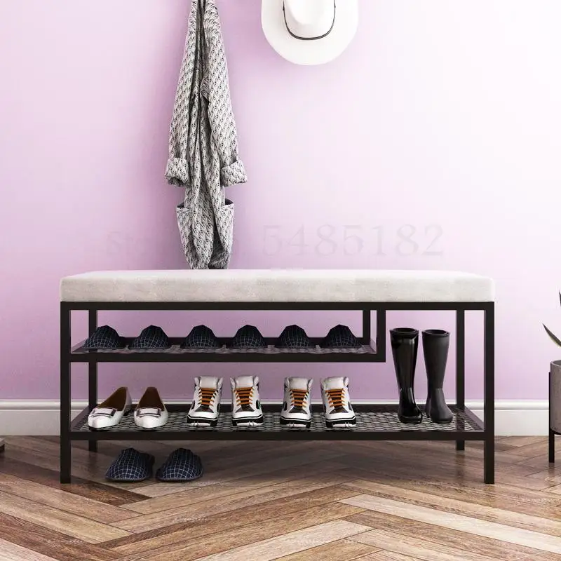 Скандинавская полка для обуви простой шкаф домашняя дверь можно менять стул