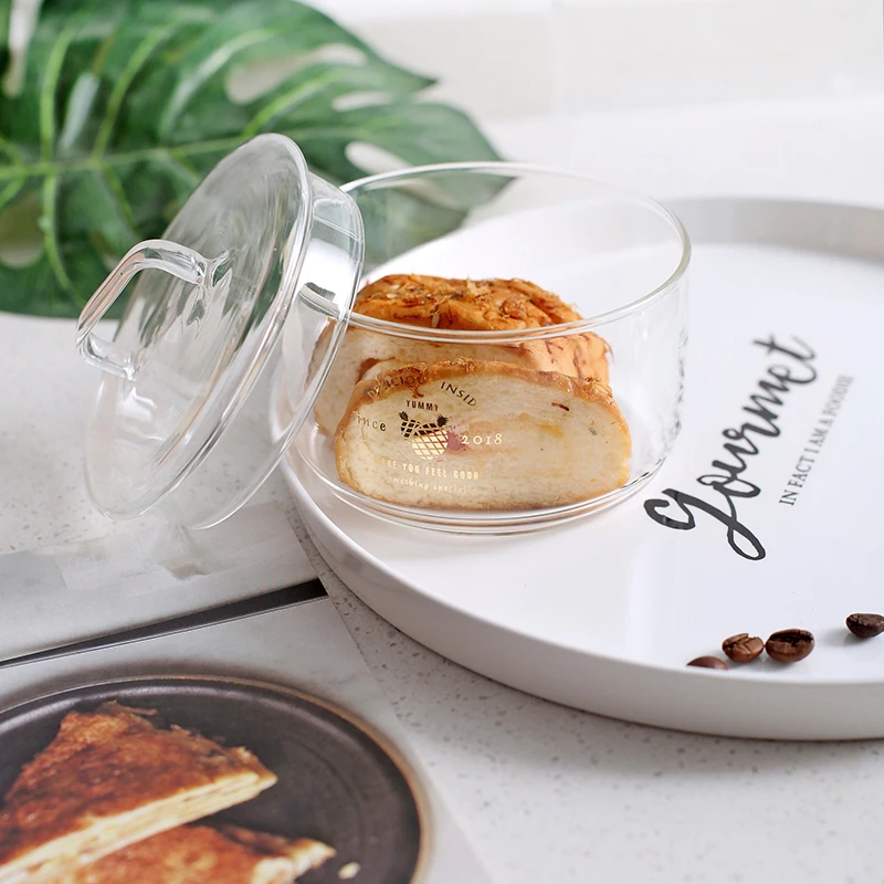 Стеклянные банки для хранения термостойкие штабелируемые еды герметичный