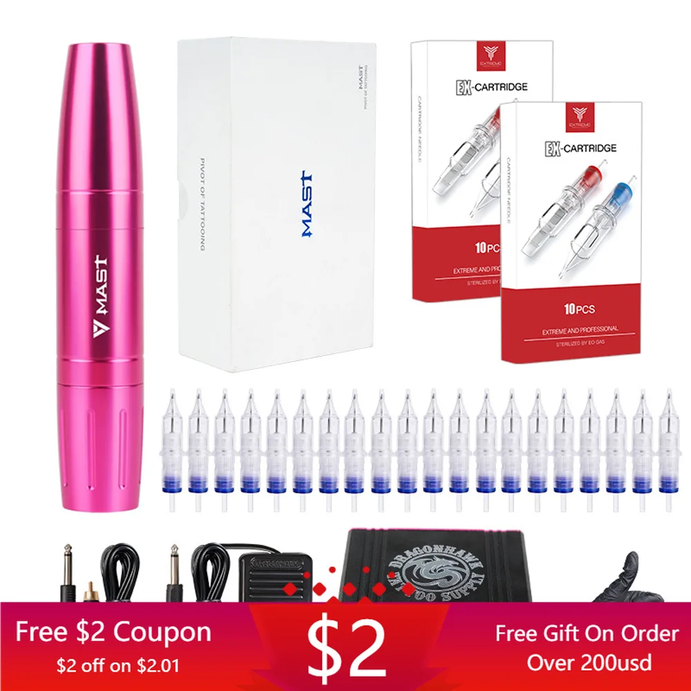 Dragonhawk мачта катридж тату для начинающих набор татуировки макияж ручка машинка