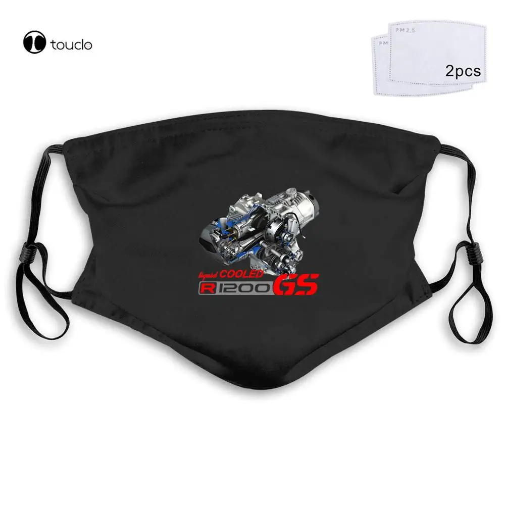 

Мужские боксеры R1200Gs, с жидкостным охлаждением двигателя, с принтом на заказ, маска для лица, карманная, тканевая, многоразовая, моющаяся