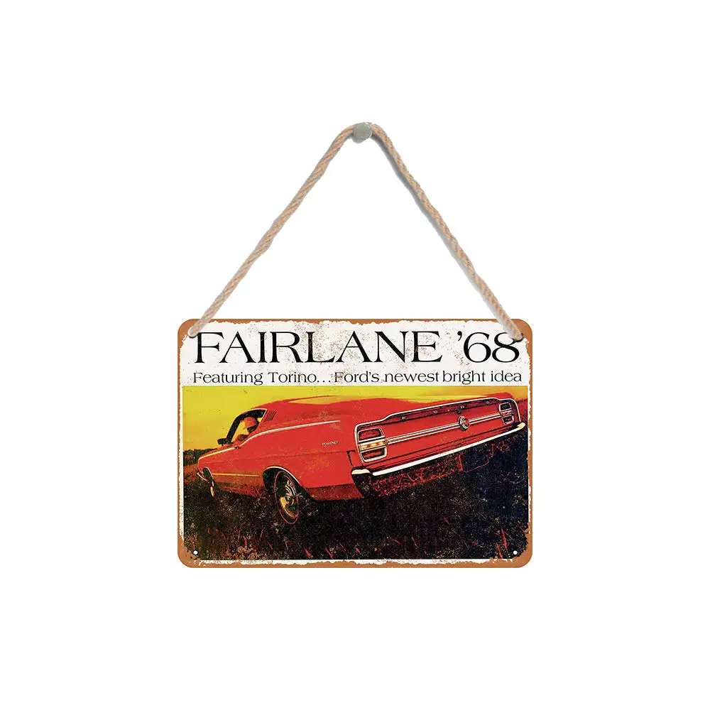

Isaric Wood Hanging Sign 8 X 12 Inches 1968 Torino Funny Wooden Sign