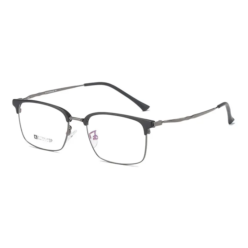

Beta Titanium Frame Glasses Men Business Style Full Rim Eyeglasses New Arrival Anti Blue Ray Optical Eyewear with Spring Hinges