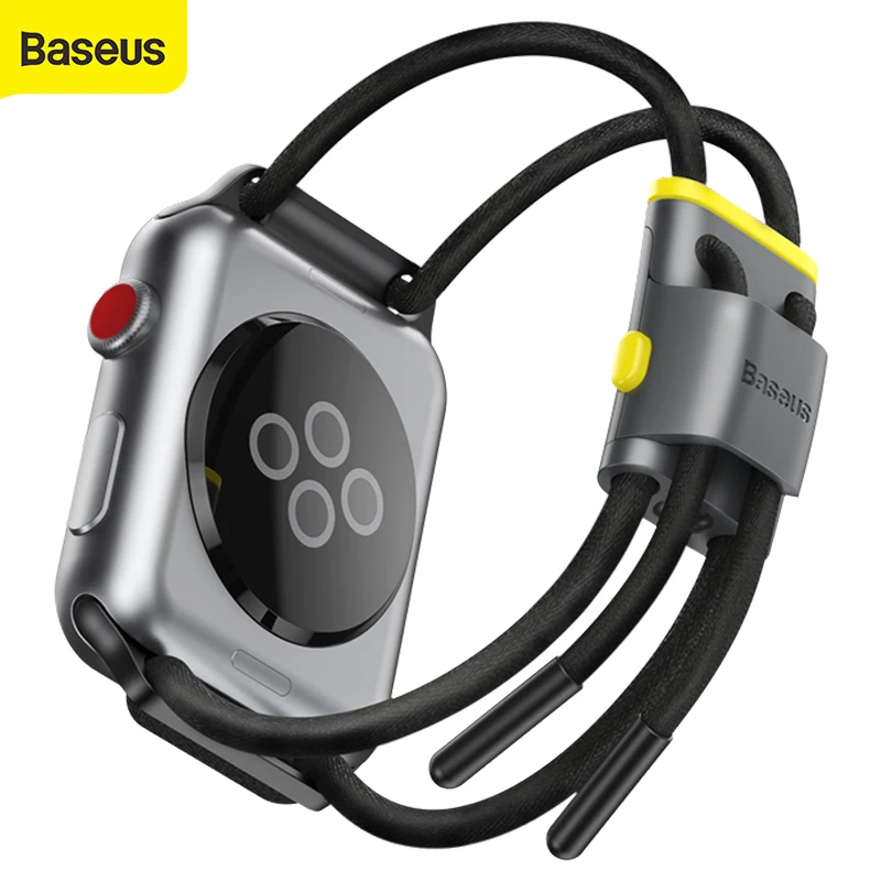 Baseus запираемый веревочный ремешок для Apple Watch серии 3/4/5/6/SE с отверстием хранения