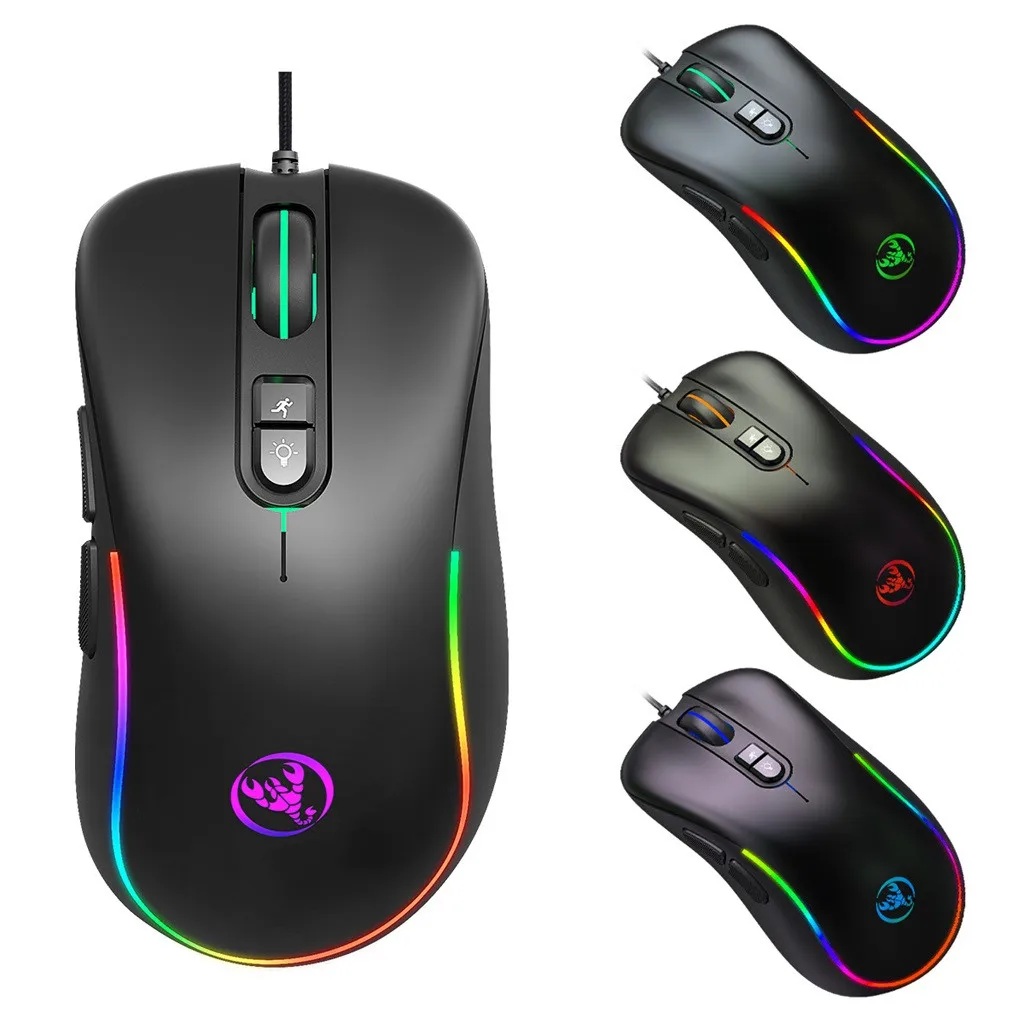 

Rgb Lighting Define The Game Usb Wired 6400dpi Adjustable Gaming Mouse Mice For Pc 7-color Light 10million Cycle