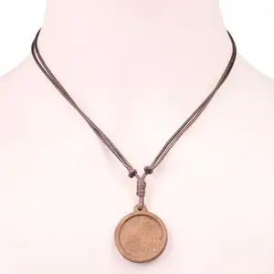 5 шт., круглые деревянные кабошон, 25 мм