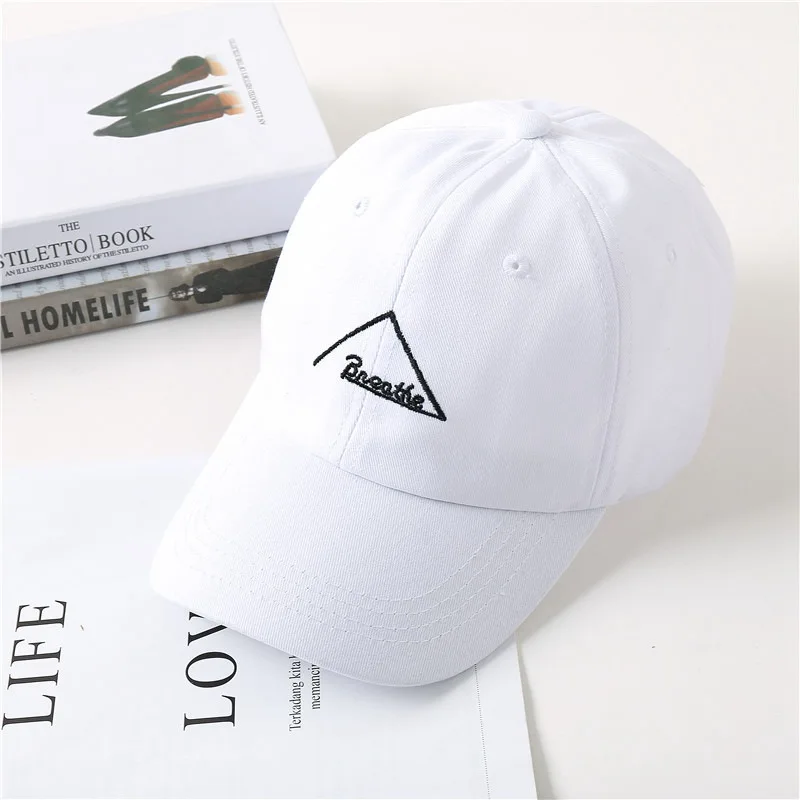 Женская Бейсболка с вышивкой мягкая бейсболка треугольными буквами в стиле