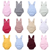 imcute 11 styles infant newborn baby boys girls romper summer cotton sleeveless suspender jumpsuits cotton clothes outfits