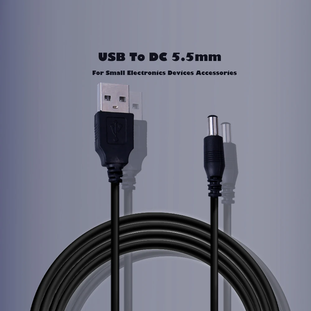 USB кабель питания постоянного тока 5 мм внешний источника штекер в зарядного