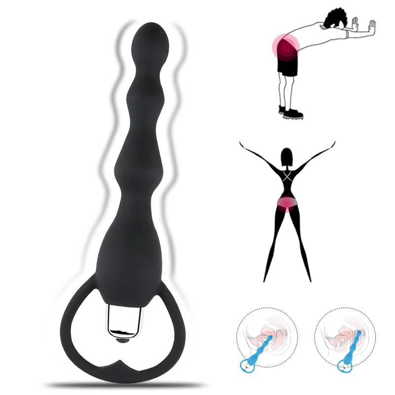 Силиконовый вибратор анальные шарики фаллоимитатор Анальная пробка мужской