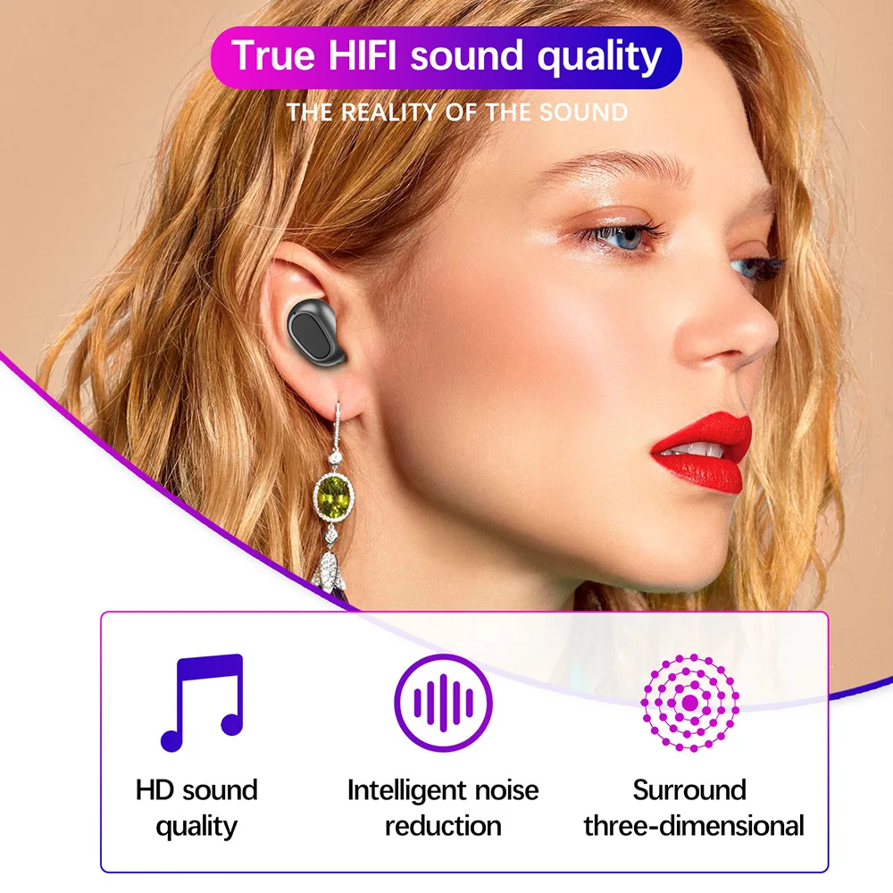 Tws-стереонаушники L25 с поддержкой Bluetooth 5 0 и светодиодный ным дисплеем |