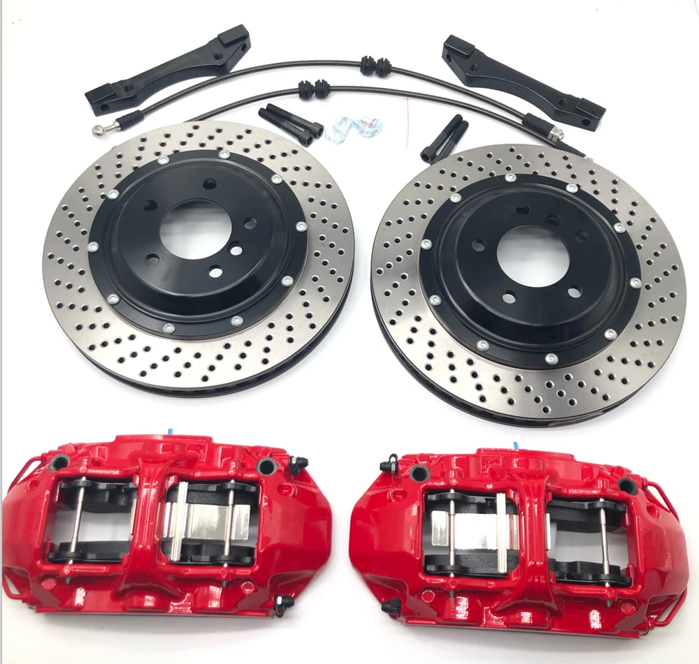 

Jekit Racing brake pads high performance 6pot calipers JKGT6 upgrade kit, front wheels with 355*32 reels for 2018 VW GTI rim18
