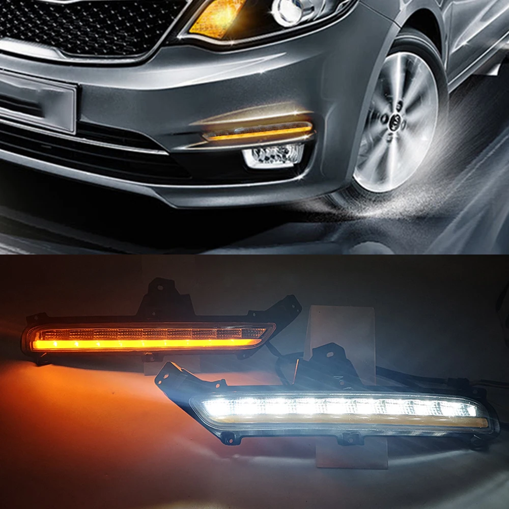 CSCSNL 1 комплект для kia Rio k2 2015 2016 Автомобильный светодиодный DRL дневные ходовые огни