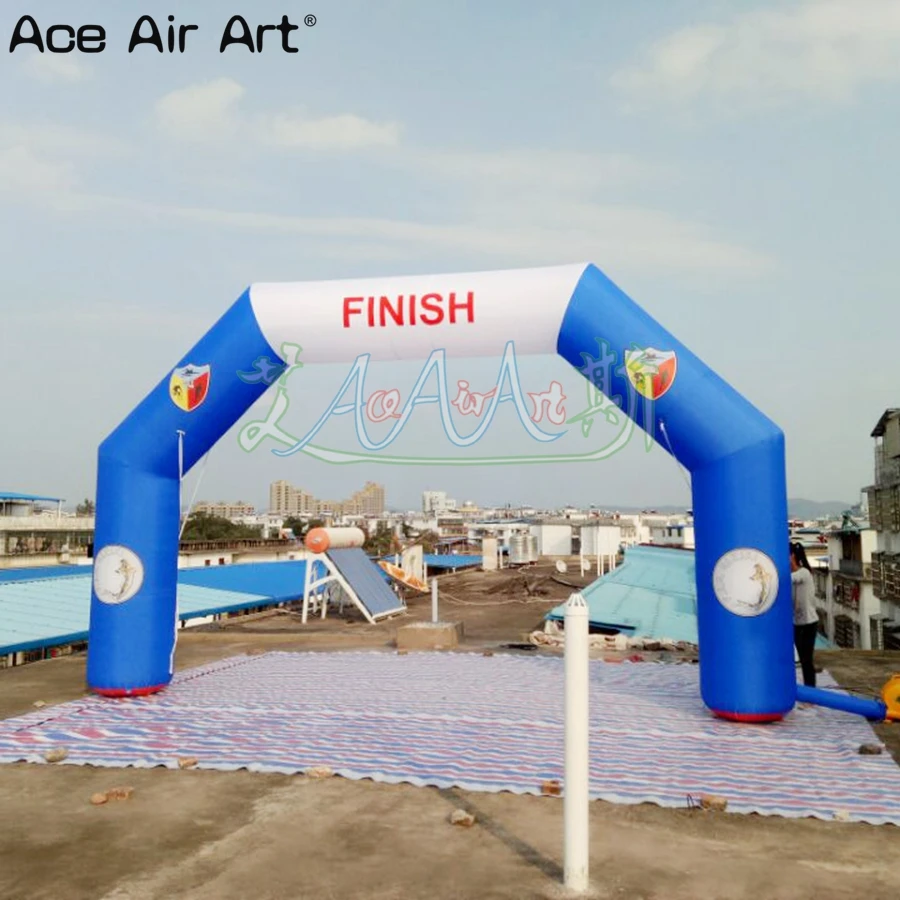 

custom durable shield inflatable finish arch with logo for advertising and event
