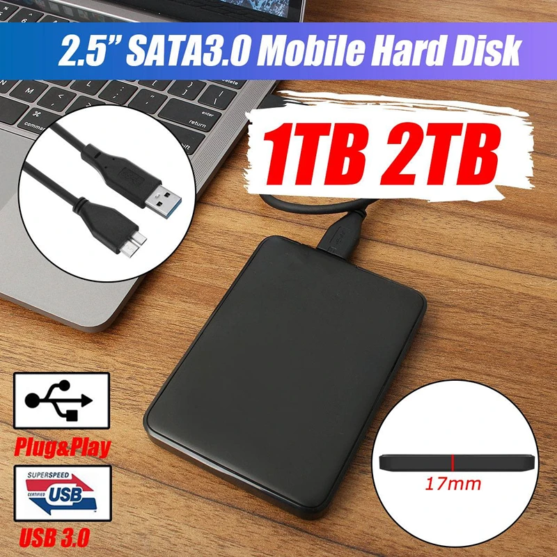 Внешний жесткий диск HD 1 ТБ 2 с высокой емкостью SATA USB 3 0 устройство хранения