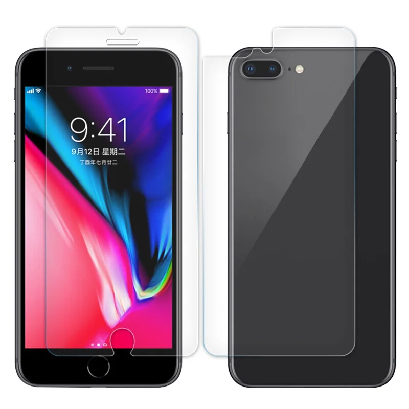 Защитная пленка для экрана iPhone X 7 8 Plus мягкая Передняя и задняя крышка iphone 6 6S