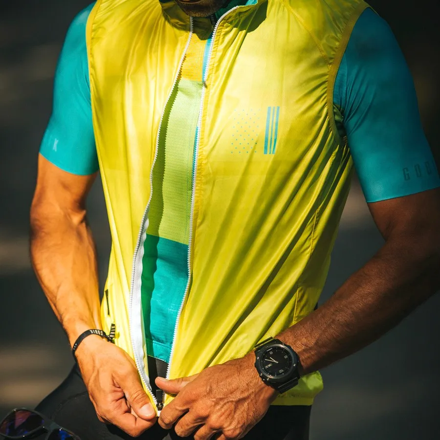 Новинка 2020 профессиональный ветрозащитный велосипедный жилет для команды