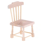 Миниатюрный Кукольный домик 1:6 1:12, высокий стул, мебель для кукольного домика, аксессуары для ролевых игр, украшение из дерева
