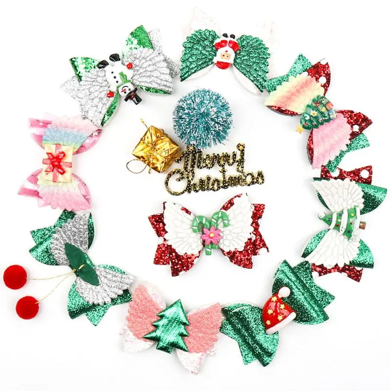 Big Bow Hairpin Cute Color Casual For Girls Or Kids Outing Birthday Party Christmas Gifts Accessories Glitter Knot Fashion Kids