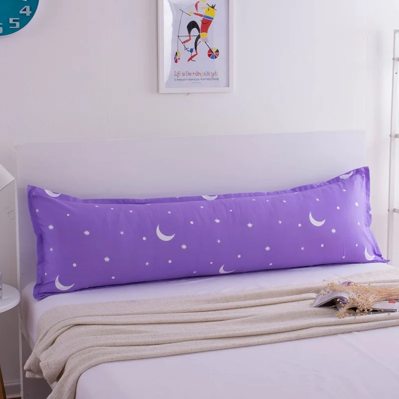 Классическая длинная наволочка с цветами и рыбками двойная для кровати 1 2 м/1 5 8 м