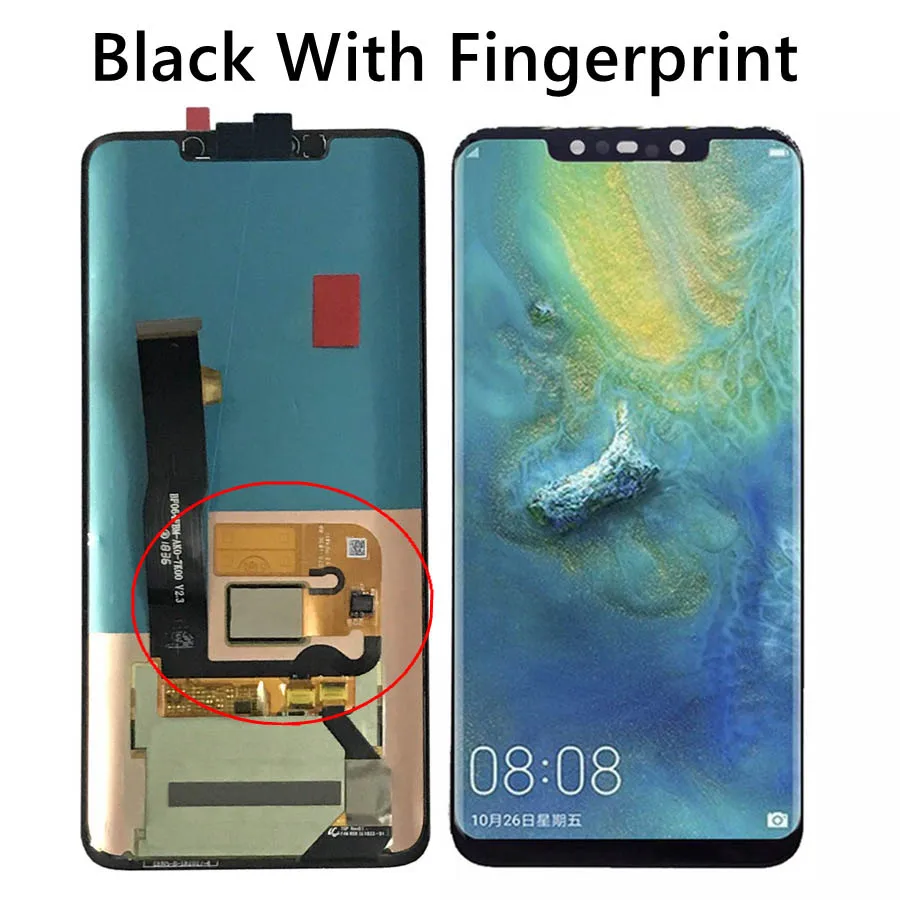 AMOLED дисплей для huawei mate 20 Pro ЖК-экран с рамкой+ отпечаток пальца для huawei mate 20 Pro ЖК-экран mate 20 PRO ЖК