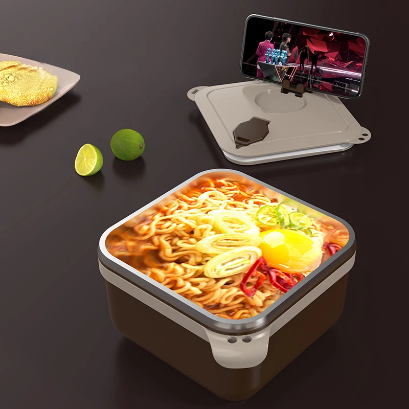 

304 Stainless Steel Lunch Box Bento Box For School Kids Office Worker 1layers Microwae Heating Lunch Container Food Storage Box