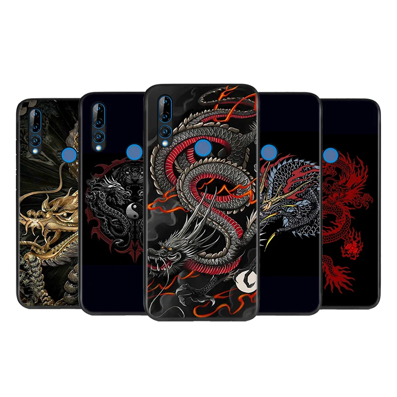 Силиконовый чехол в японском стиле с драконом для Honor 9 9X Lite 9S 9A 9C 8 8A Prime 8X MAX 20 30 7A 7C