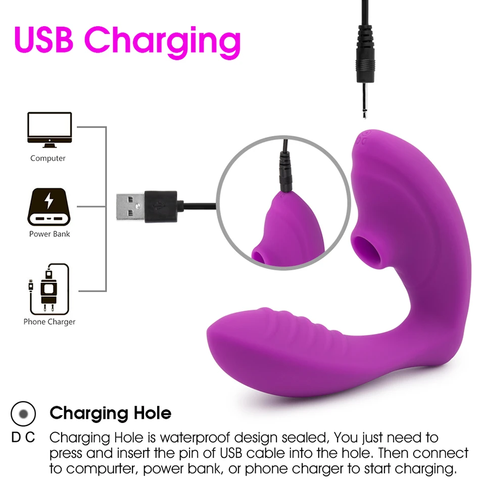 Эротические секс-игрушки присоска на Клитор Вибратор 10 скоростей оральный