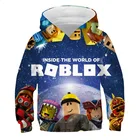 Толстовка с капюшоном для детей и девочек, свитер с 3D рисунком из мультфильма, одежда для игр