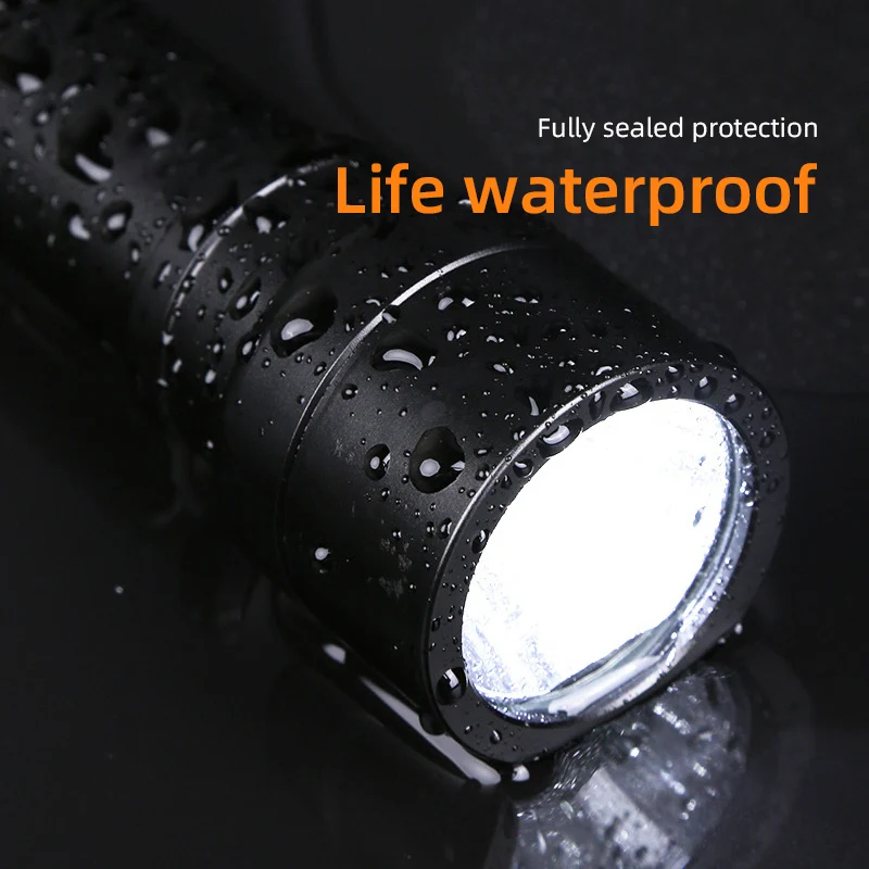 SUPERFIRE C20-G Zoom Мощный фонарик 5 режимов 18650/AAA батарея. Перезаряжаемый тактический