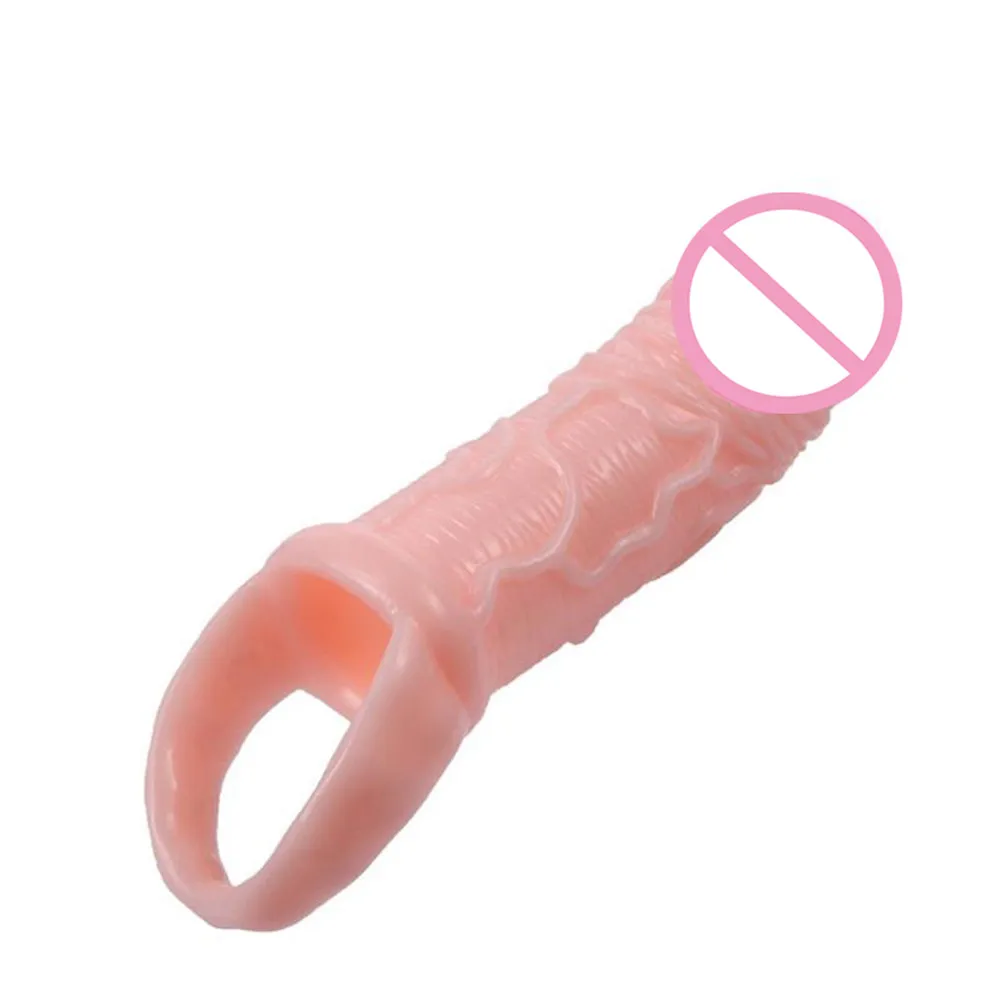 Silicone Penis Enlargement Condoms Extension Sleeves For Adults Intimate Goods Reusable Condom Cock Rings drop shipping | Красота и