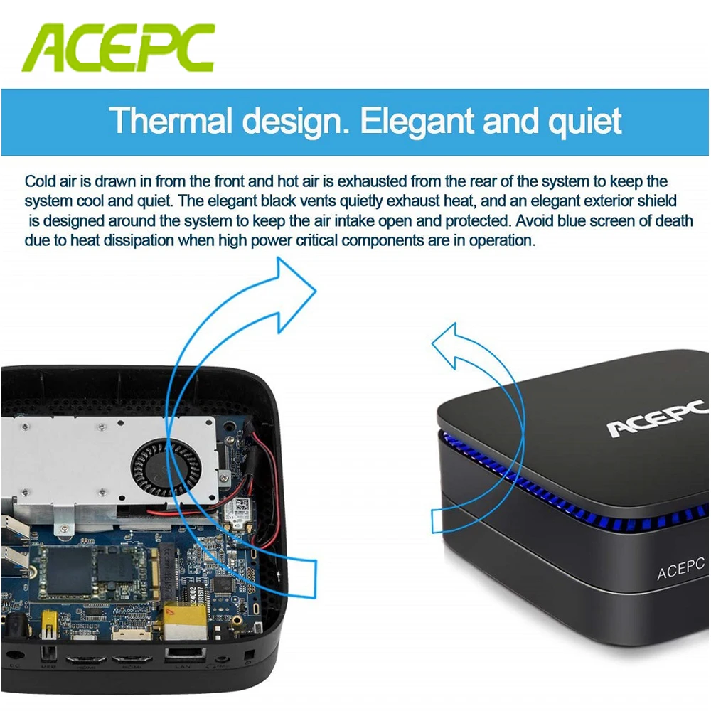 Мини-компьютер Intel J3455 Windows10 Linux лицензированный 8 грамм 128 Гб SSD AK1 шт. HDMI2.0 Wi-Fi 4K USB3.0