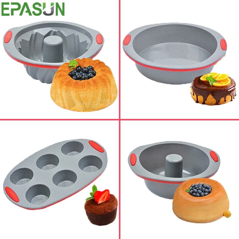 EPASUN силиконовая форма для выпечки, форма для тостов, шифоновая форма для выпечки кексов, форма для выпечки кексов, форма для выпечки, форма для выпечки, лоток для выпечки, инструменты для выпечки