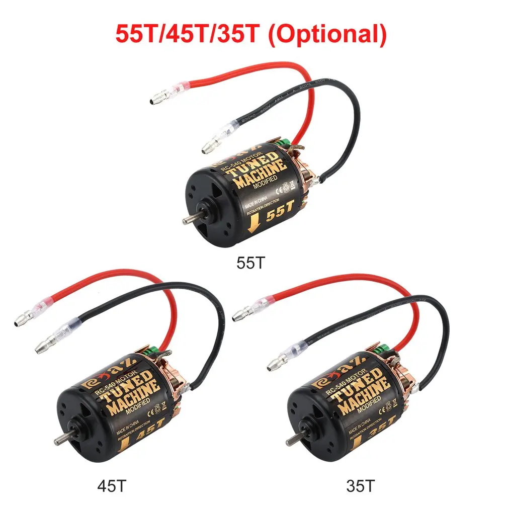 Щеточный двигатель RC 540 35T 45T 55T с контроллером скорости 320 водонепроницаемый ESC для