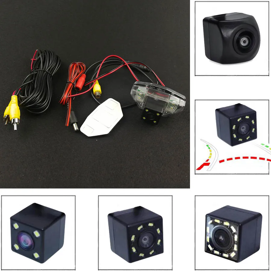 Для Honda CRV Fit Crosstour Odessey Автомобильная CCD рыбий глаз 4 8 12 Светодиодный ночное видение