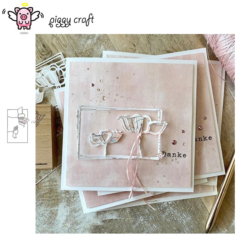 Металлические Вырубные штампы форма для вырезания рамка в форме лотоса