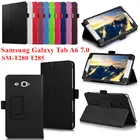 Чехол-книжка из искусственной кожи для Samsung Galaxy Tab A A6 7,0 2016 SM-T280 T285, умный чехол-подставка из искусственной кожи с функцией автоматического сна