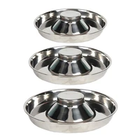 large capacity cat dog bowl feeder stainless steel slow feeder pet bowls outdoor training food container for small large dogs