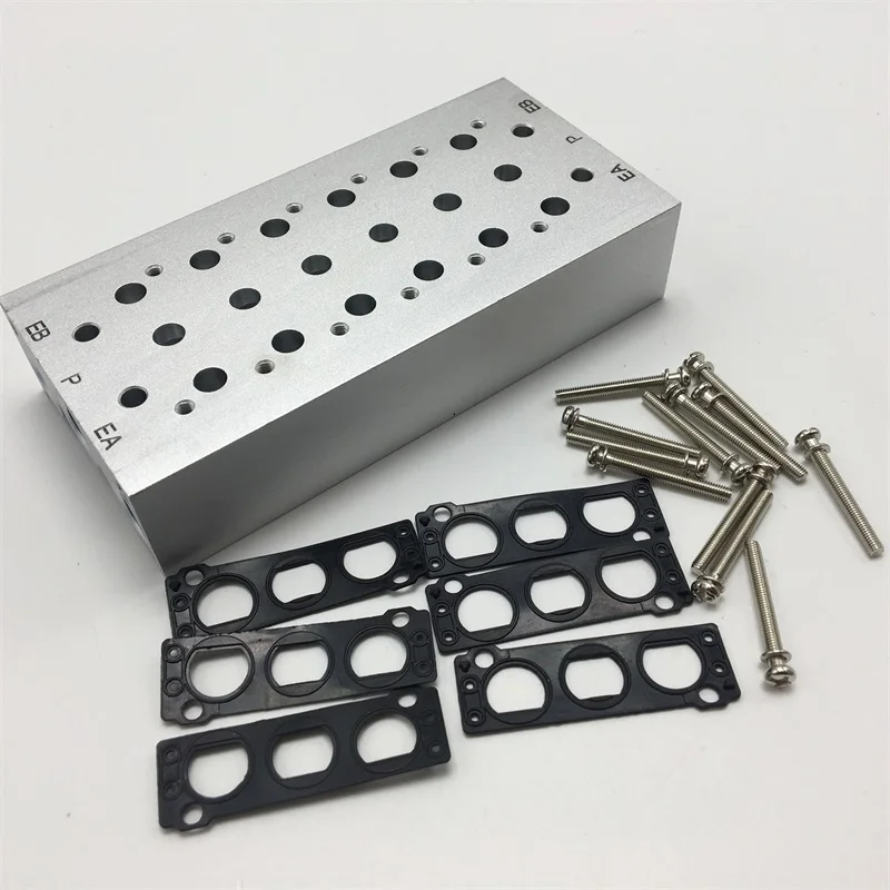 

SS5Y5-20-06 SS5Y5-20-07 SS5Y5-20-08 SS5Y5-20-09 manifold solenoidvalve base SY5000 series solenoid valve junction plate