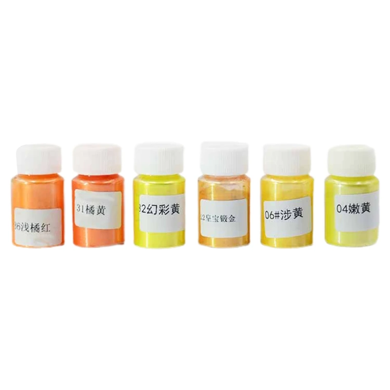 

3/5/6/8Bottles Cosmetic Grade Pearlescent Natural Mica Mineral Powder Epoxy Resin Dye Pearl Pigment DIY Jewelry Craft