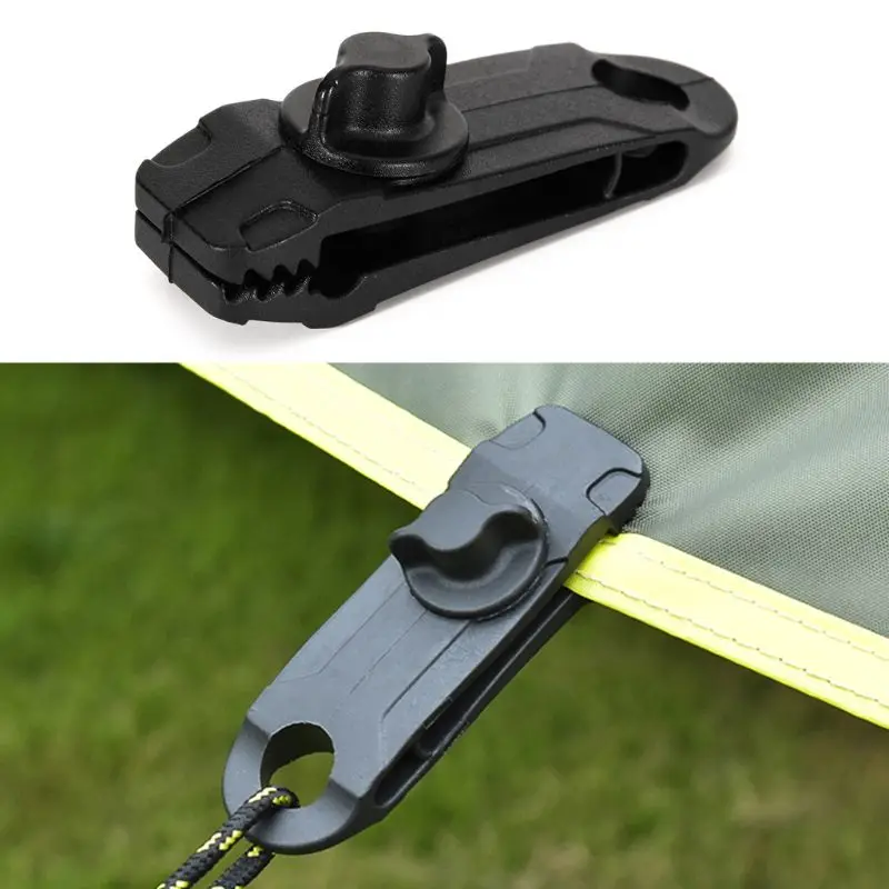 

10 Pcs Outdoor Camping Hiking Tent Awning Canopy Clamp Tarp Tighten Tool Canvas Clip Snap Gripper Caravan Jaw Grip