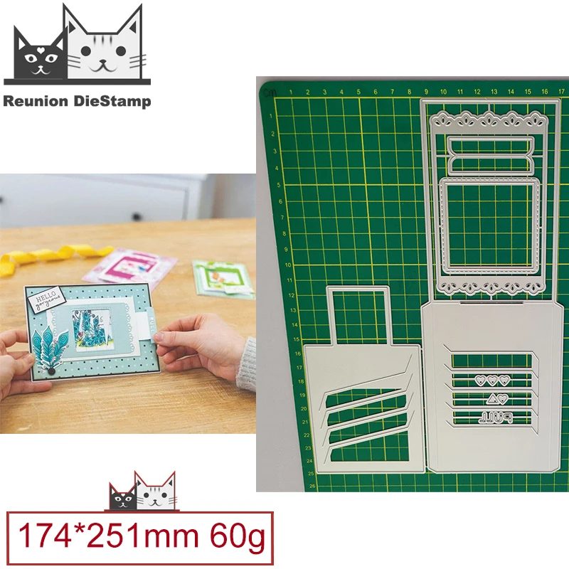 

Cut Die Pull Card Agency Card Metal Cutting Dies Scrapbooking Steel Craft Die Cut Embossing Paper Cards Stencils