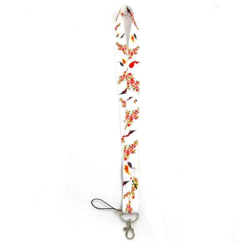 

10Pcs Chinese Painting Fish Art Mobile Phone Straps Lanyard For Keys ID Badge Holder Keycord Hang Rope Keychain Lanyards