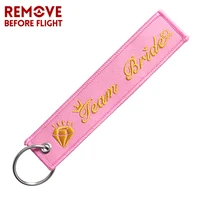 fashion chaveiro keyring chain team bride keychain for wedding party key fobs pink gold key chains women key ring