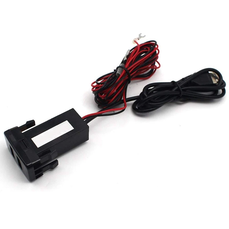 for TOYOTA Hilux VIGO Dual USB Audio Car Charger Led Phone Input Socket |
