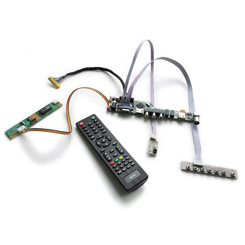 

1CCFL Kit LCD Monitor Control Board VGA AV USB 30 Pin LVDS 1280*800 Fit LP154WX4 (TL)(A3)/(TL)(B2)/(TL)(C1)/(TL)(D2) Matrix