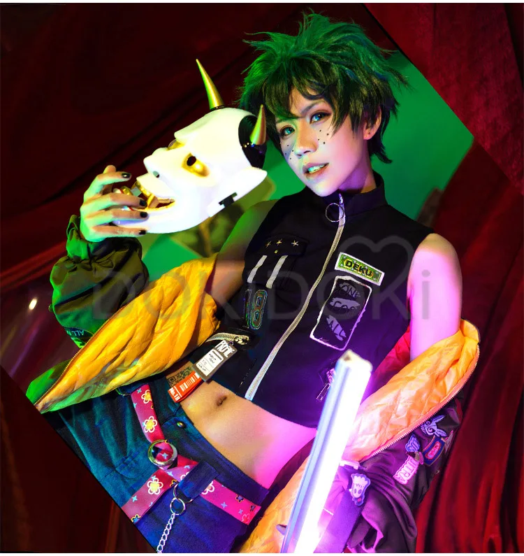 DokiDoki-SR Anime Cosplay Boku No Hero Academia / My Hero Academia Cosplay Izuku Midoriya Cosplay Costume Doujin Deku Costume